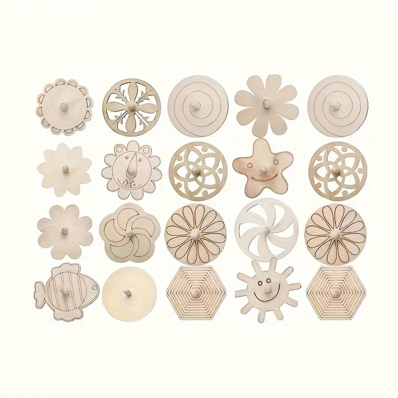 Art Craft Ideas For Kids - Kit Artigianale di 16 Trottola in