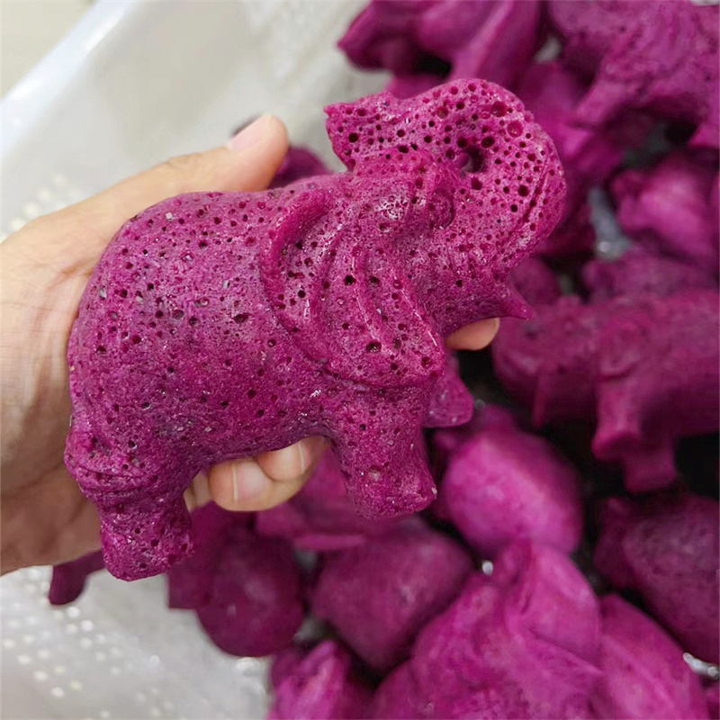 Art Craft Elephant - Scultura di Elefante in Rubino Naturale,