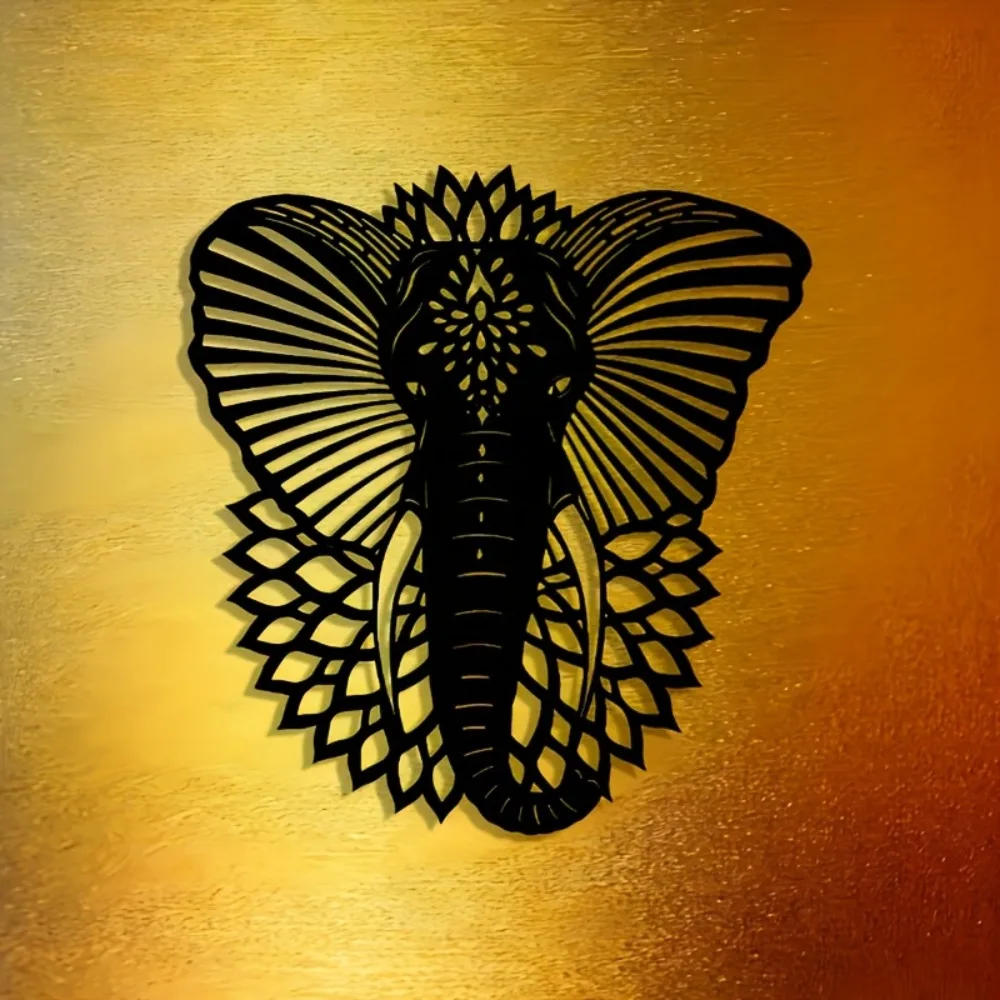 Art Craft Elephant - CIFBUY Decorazione da parete in metallo
