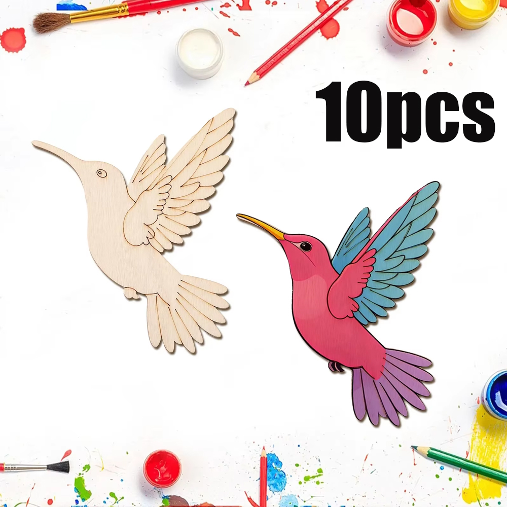 Art Craft And - Set di 10 Animali in Legno