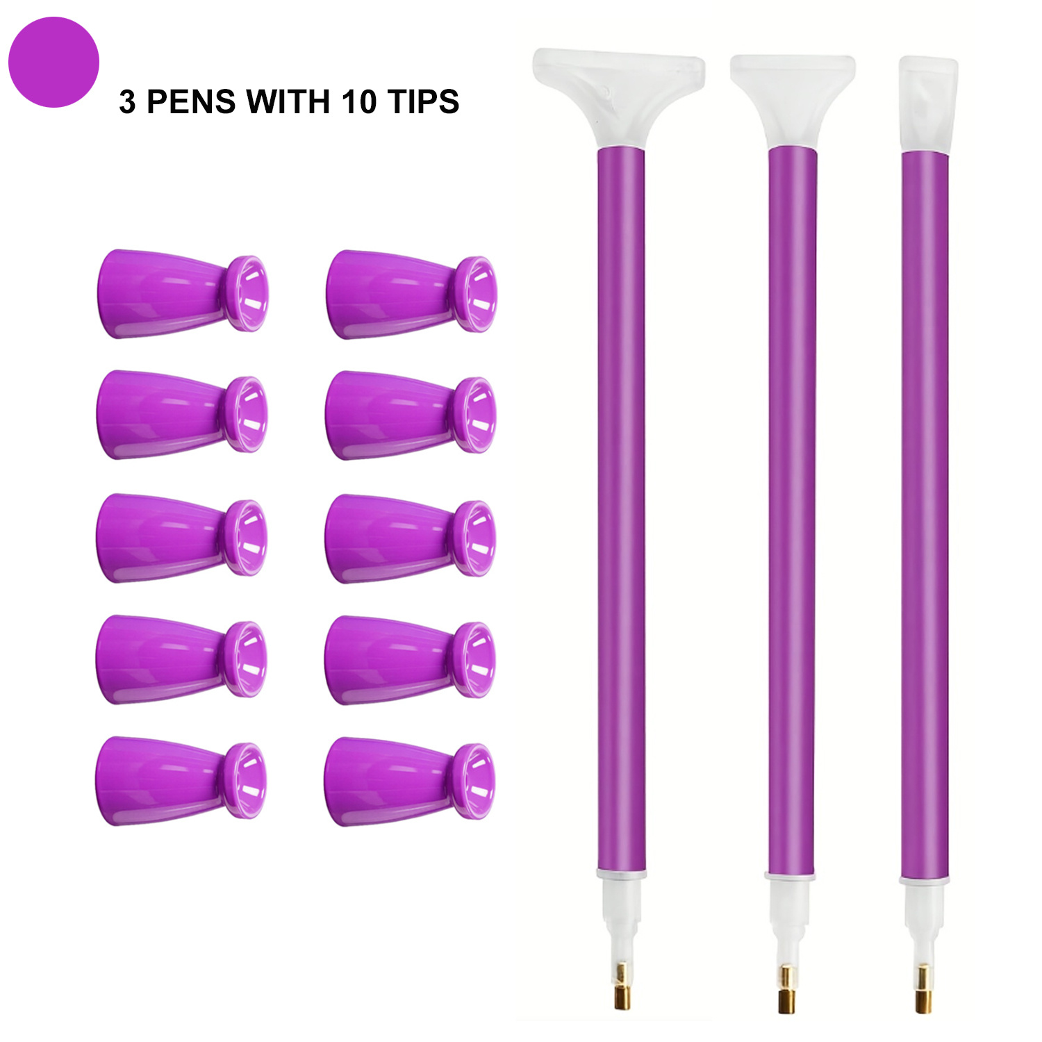 Art Craft Kit - Set di 10 punte in silicone