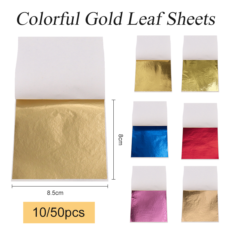 Art Craft Leaves - 8x8.5 cm Taiwan Imitazione Foglia D'oro