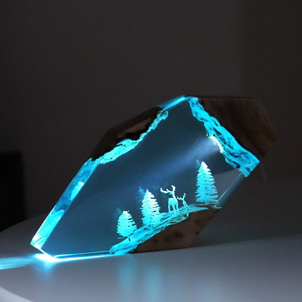 Art Craft Party - Ornamento Luminoso Personalizzato in Resina e