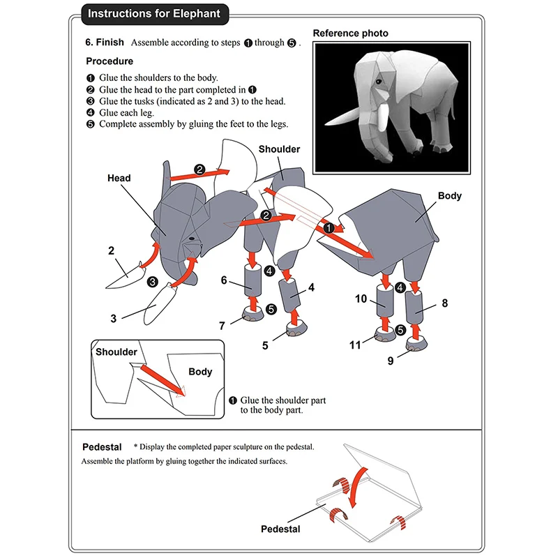 Elefante africano Origami Art  - Art Craft Elephant recensione e prezzo