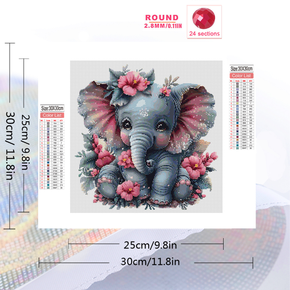 HUACAN pittura diamante animal - Art Craft Elephant recensione e prezzo