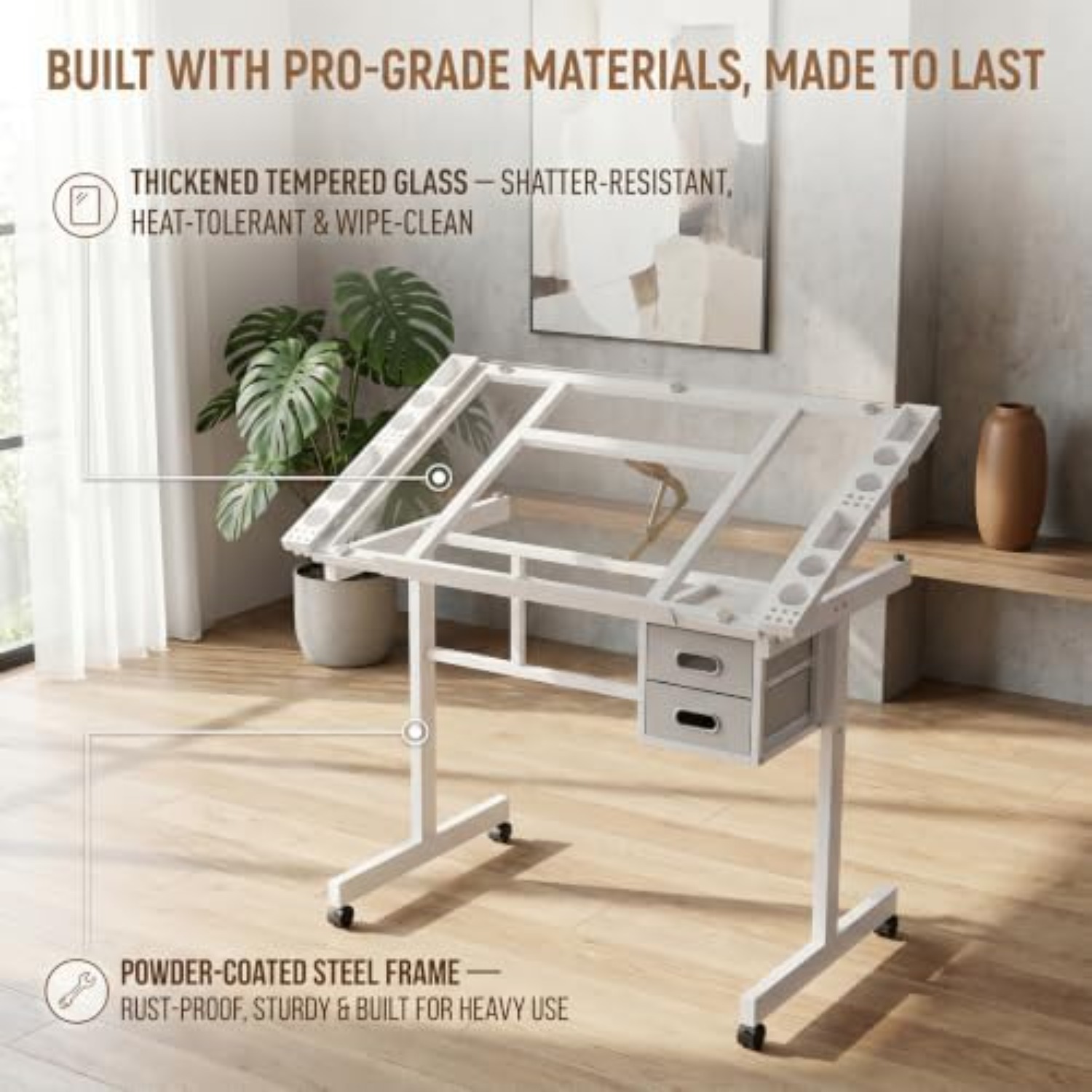 Tavolo da Disegno con Rotelle, - Art Craft And recensione e prezzo